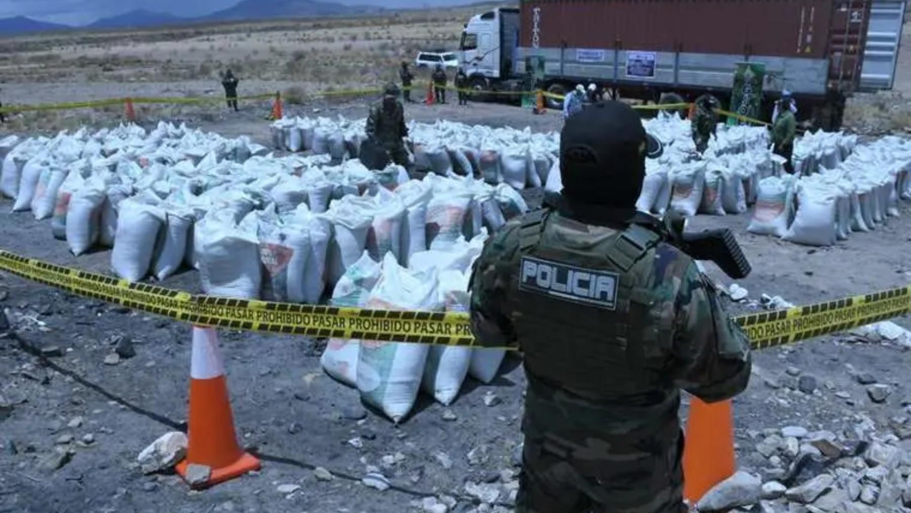 Mas de 21 toneladas de cocaina fueron incineradas. 